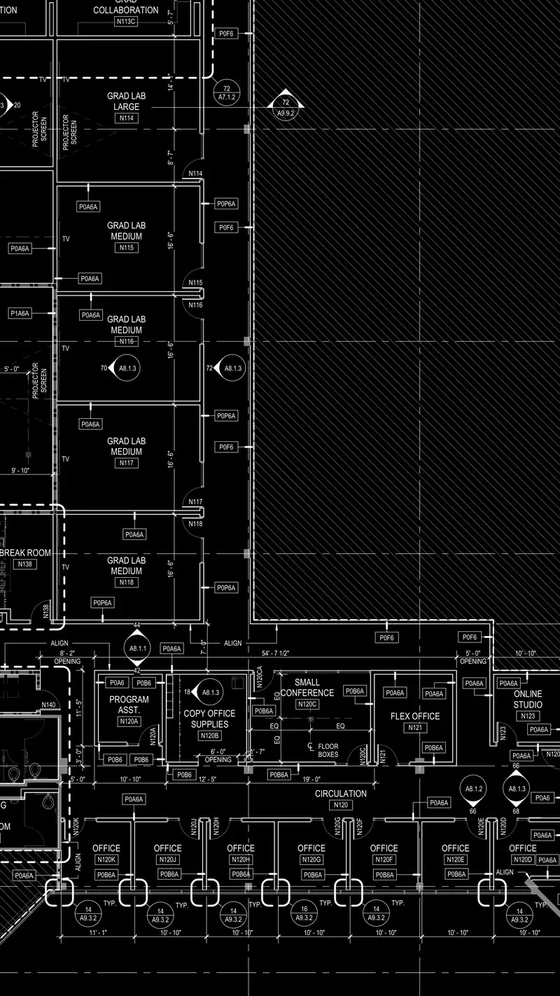 Crop of the drawing sheet behind the active RFI
